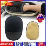 Car Washing Imitation Wool Gloves Thickened Plush Car Wiping Gloves Waxing Polis