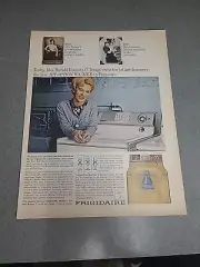 Frigidaire Jet Action Washer Vintage Print Ad 1966 10x13