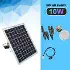 12V 10W Solar Panel Kit Mono Backup for Caravan Car Battery Charging Power Bank