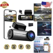 Multi-Functional 4K Dash Camera with 1080P Rear - Parking Monitor & Wi-Fi Access