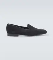 [George Cleverley] George Cleverley Albert velvet loafers AU 9 black