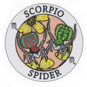 Auz Astrology Animal Neoprene Coaster - Spider (Scorpio)