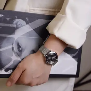 Calvin Klein美國原廠平輸 | CK手錶 簡約黑面 米蘭錶帶 K3M22124