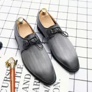 Men's Leather Lace-Up Dress Oxford Shoes Business Party Formal Shoes