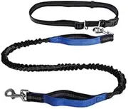 Hands Free Quality Dog Running Leash (Blue) Designed for Running, Walking, Riding and Climbing