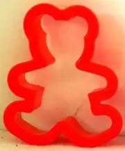 WILTON Plastic Cookie Cutter TEDDY BEAR Small 2 ½" x 2" NEW