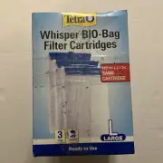 Tetra Filter Whisper Bio-Bag Large Filter Cartridges - 3 Count (Pack of 2) NIB