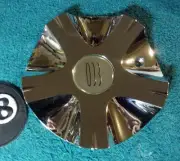 x1 ECO WHEELS 6-7/8" CUSTOM CHROME WHEEL CENTER CAP 7" PART 803-CAP & 2001 07 22