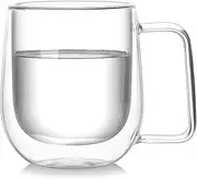 Beer Mug Whiskey Beer Glasses Multi-Color Wine Glass Tea Juice Cup Coffee Cups Cocktail Holder Mug Double Wall Mugs Wineglass for Vodka Beer Mugs (Size : 250ml Transparency)