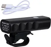 GANAZONO Night Riding Bike Light USB Rechargeable Front Lamp Rainproof Cycling Headlight with Mount for Easy Installation and Durability