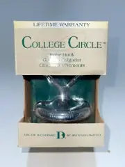 Decor Bathware College Circle Bath Robe Hook Chrome Finish
