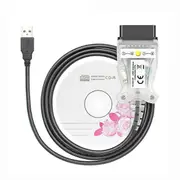 K+DCAN Chip for OBD2 Auto Car Diagnostic Tools Scanner Switch USB Interface Cable K + DCAN for Photo Color