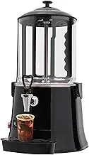 400W Hot Chocolate Maker Machine with LED Digital Display/30~90℃ Heating Temperature Range for Melting Coco Beverage Warmer Black 10L