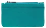Pierre Cardin Ladies Womens Soft Italian Leather Coin Purse Holder Wallet - Turquoise