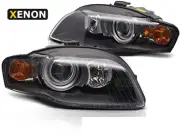 Black Headlamps for Audi A4 B7 8E 8H Facelift 2004-2008 factory Xenon D1S LHD LP