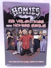 Homies Valentines Cards - 32 Valentines w/ Homie Seals ©2006 - NEW *READ*
