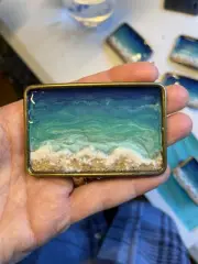 One Of A Kind Ocean Belt Buckle With Real Sand From Malibu