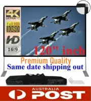Premium Quality Ultra Portable Projector Screen & Stand 120" with Carry Bag