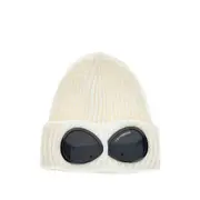 [C.p. Company] C. p. Company U16 Goggle-detail Ribbed Beanie ONE SIZE NEUTRALS