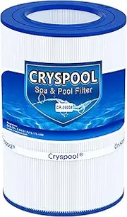 Cryspool® 09008 Filter Compatible with CFR-75, C-9475, 42-3509-00-R, PJ75, PJ75-4, FC-1480, 75 Sq. Ft Spa Filter Cartridge, 1 Pack