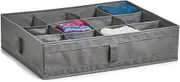 Zeller Storage Box, Grey, 44 x 34 x 11 cm