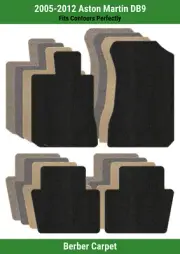 Lloyd Berber Front & Rear Row Carpet Mats for 2005-2012 Aston Martin DB9 (for: Aston Martin)