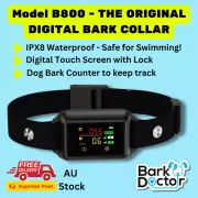 B800 DIGITAL ANTIBARK COLLAR Sound+Vibration+Zap SAFE FOR SWIMMING *Counts Barks