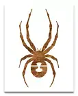 Black Widow Spider Stencil - Reusable Color, Draw, Paint Custom Stencil Art