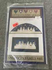 Little Country Quilts Snowmen Family #401 Appique