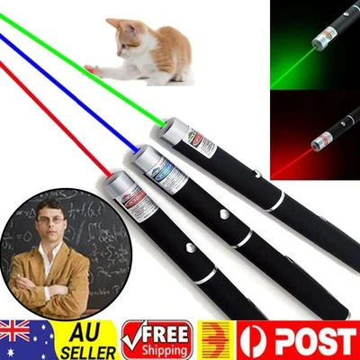 Laser Pointer Pen Green Red Blue Light Visible Beam Lazer For office Pet AU