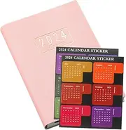JEWEDECO 1 Set Academic Schedule Planner Day Date Calendar Notepad with Month Index Stickers Easy to Use for Efficient Daily Planning and Organizing