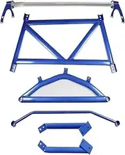TTCR-II,Compatible With Toyota CHR C-HR IZOA 2018 Suspension System Strut Bar Car Accessories Alloy Stabilizer Bar Car Styling Tension Rod(Blue)