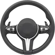 Steering Wheel，Compatible With BMW F01 F06 F07 F10 F11 F12 F13 F14 F15 F16 F22 F30 F80 F82 F83 F85 F86 F87 X3M X4M X5M X6M M2 M3 M4 M5 M6(Style01-M3)