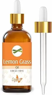 Crysalis Lemon Grass (Cymbopogon Citratus) |100% Pure & Natural Undiluted Essential Oil Organic Standard l For Room Fragrances, Perfume,Scented Diffuser,Incense/For Hair & Skin Care-100ML With Dropper