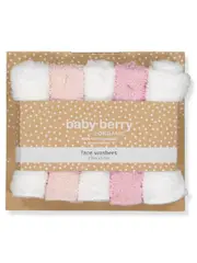 Baby 5 Pack Face Washer Set