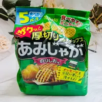在飛比找樂天市場購物網優惠-日本 Tohato東鳩 5袋入 海苔鹽味 網狀 厚切 洋芋片