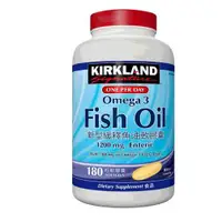 在飛比找蝦皮商城優惠-Kirkland 科克蘭 新型緩釋魚油軟膠囊 180粒 3組