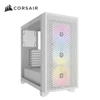 在飛比找PChome24h購物優惠-海盜船 CORSAIR 3000D RGB 白 機殼