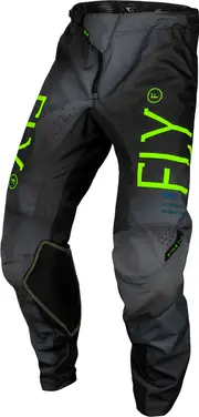 Fly Racing Kinetic Prodigy, textile pants kids , color: Black/Dark Grey/Neon-Green , size: 24