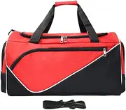 Kdjuope Travel Duffel Bag, Gym Bag, Weekender Bag, Overnight Bag with Shoe Compartment, Shoulder Bag for Fitness, Sports, Outdoor, Weekend, Red