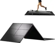 HOVSCO Foldable Treadmill Mat Non-Slip Exercise Bike Mat, 1/4 Thick, 30 X63 Pad