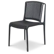 Paros UV Plastic Outdoor Chair (PP) in Gunmetal