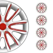 16" Wheel Covers Hubcaps for Subaru Outback Grey Red Gloss