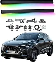 BJOHQ Electric Running Boards Compatible for Audi Q5 2018-2025 with Light, SUV, Off-Road & Pickup Trucks - Retractable Truck Steps & Nerf Bars