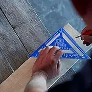 Speed Square Set | Metric Aluminum Triangle Ruler | 7inch Aluminum Alloy Carpenters Tools | High-Precision Carpenter Square for Woodworkers, Roofers, and Engineers