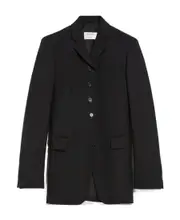 Single-breasted wool suit jacket IT40,IT42 Black