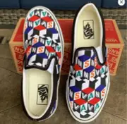 New Vans Checker Cube Era Multi-Color Shoes - Size 10