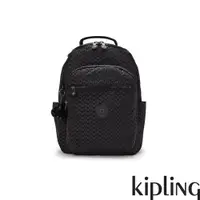 在飛比找蝦皮商城優惠-Kipling 經典黑菱格紋印花機能手提後背包-SEOUL