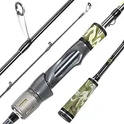 [Sougayilang] BD Fishing Rod - High Sensitivity 2 Piece Spinning and Baitcaster Fishing Rod with 30 Ton Carbon Fiber，Lightweight and Multiple & Portable for Bass, Trout, Walleye, Catfish