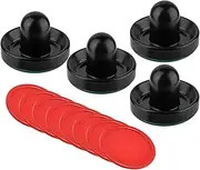 Aymzbd Air Hockey Pushers and Pucks Air Hockey Paddles Standard 96mm Slider Pusher 2.5 Inch Pucks for Party Table Hockey Kids Adult
